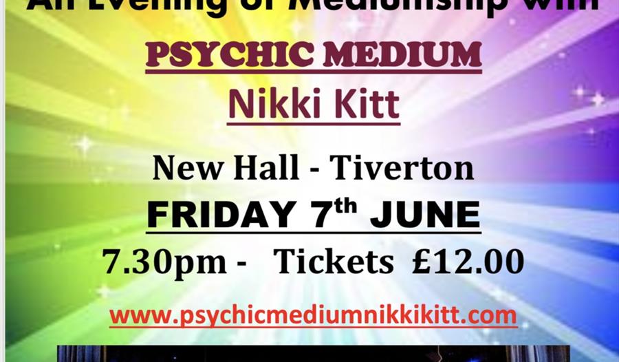 Mediumship Evening Nikki Kitt - Tiverton