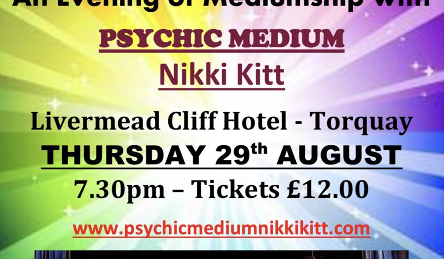 Mediumship Evening Nikki Kitt - Torquay
