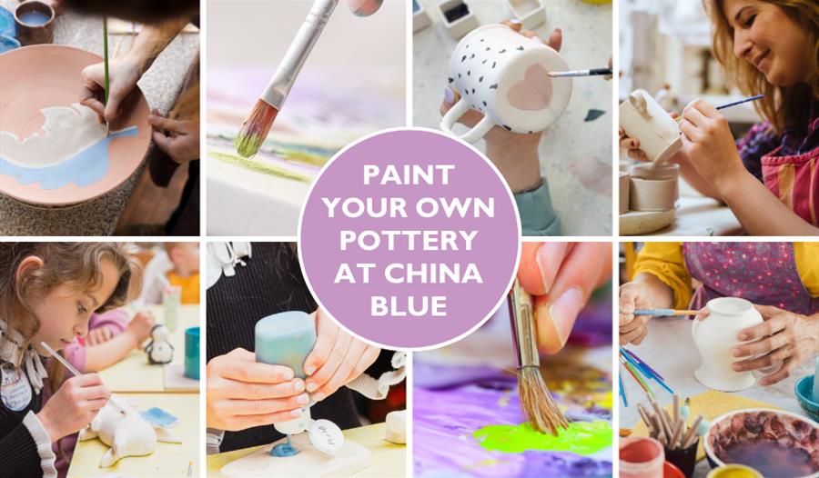 Paint Your Own Pottery - China Blue