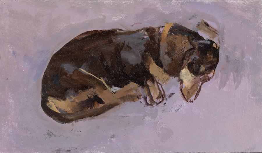 painting of dog