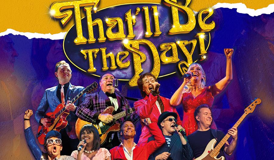 That'll Be The Day logo, People singing, smiley faces