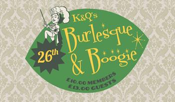 K&Q's Burlesque, Boogie and Cocktails with Kiki @ The Lucky 7 Club!