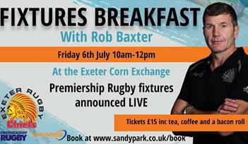 Fixtures Breakfast with Rob Baxter