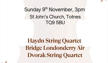 Divertimento String Quartet concert in Totnes