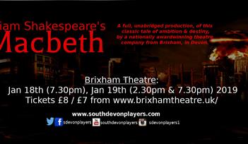 William Shakespeare's Macbeth - at Brixham Theatre