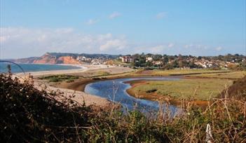 Budleigh Salterton from River Otter