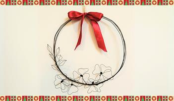 Christmas Wire Wreath Workshop