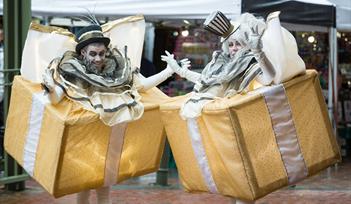 Roller Skating Presents in Princesshay