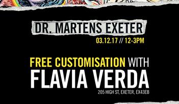 Dr. Martens continue new Exeter store celebrations with exciting in-store customisation activity