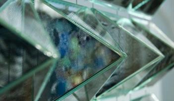 Fabrizia Bazzo, glass, 'The other face of the moon'