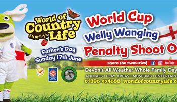Father's Day World Cup Welly Wanging Penalty Shootout at World of Country Life Exmouth Devon
