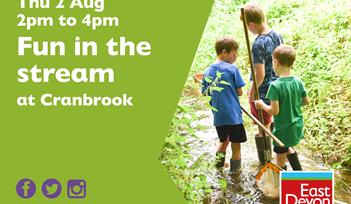 Fun in the stream at Cranbrook 2 August