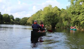 canoeing on the Dart