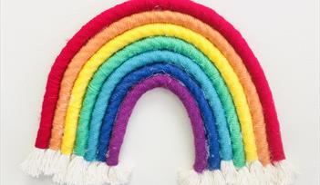 macrame rainbow