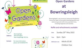 Open Gardens at Bowringsleigh in aid of CHSW