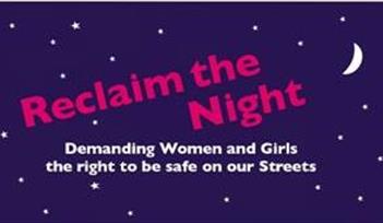 Reclaim the Night Women only Craftivism Torquay