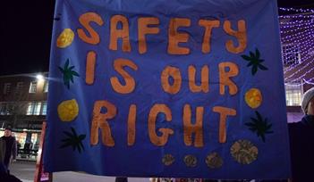 Reclaim the Night Totnes Craftivism