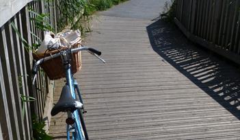 Exe Estuary Trail, vintage bike (c) mathilde le floch