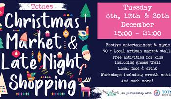 Totnes Christmas Market and Late Night Shopping