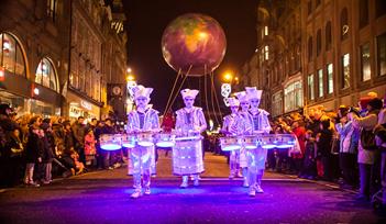 Spark! street performance in Princesshay, Exeter