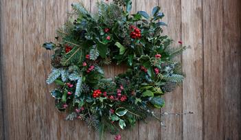 Riverford Field Kitchen Christmas Wreath Workshop