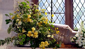 Crediton Parish Church Flower Festival 'Colours of the Wind'