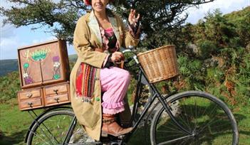 ISABELLA NECESSITY ON HER STORY BICYCLE - A PEDAL PUSHING STORYTELLER, AS PART OF EXPLORERS' SEASON