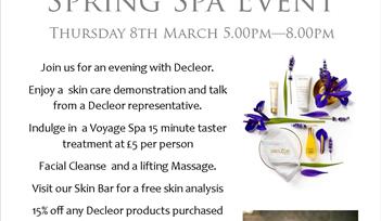 Spring Spa Event