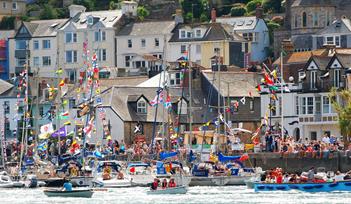 Stuart Line Cruises sailing into Dartmouth Royal Regatta