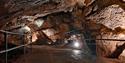 Underground caves at Kents Cavern Prehistoric Caves in Torquay, English Riviera.