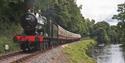 South Devon Railway - train going along the line