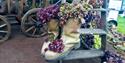 Boots with flowers in