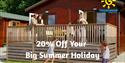 Family at holiday park