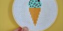 cross stitch ice cream