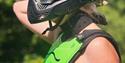 Player wearing goggles