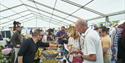 Artisan food stalls at the English Riviera Airshow, Paignton, Devon