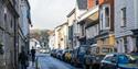 Ashburton Town Centre with Dartmoor in Background