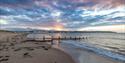 Dawlish Warren Beach and Groynes at Sunset