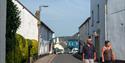 Chagford Town Centre with views of Dartmoor