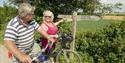 Cyclists & towpath waymarker near Halberton