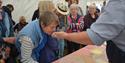 Crowd enjoying chef demonstration at Family Food Fair