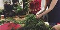 wreath making