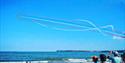 Red Arrows display at the English Riviera Airshow, Paignton, Devon