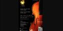 Violin and information about upcoming concerts