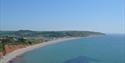 View of Seaton from the South West Coast Path