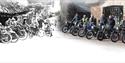 Vintage and modern motor cycles