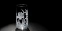 Daffodil Hand Engraved Vase