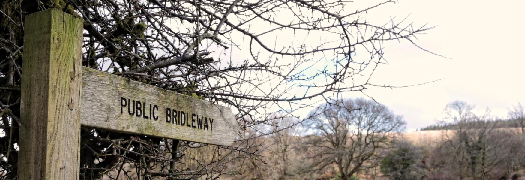 Bridleway Sign on Dartmoor