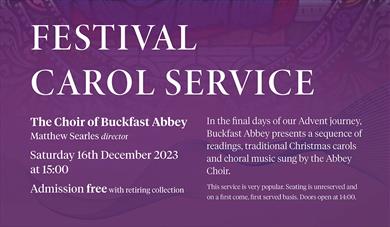 Buckfast Abbey Festival Carol Service