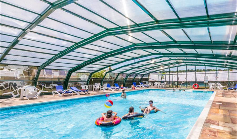 Andrewshayes Holiday Park camping caravanning holiday homes Devon free swimming pool